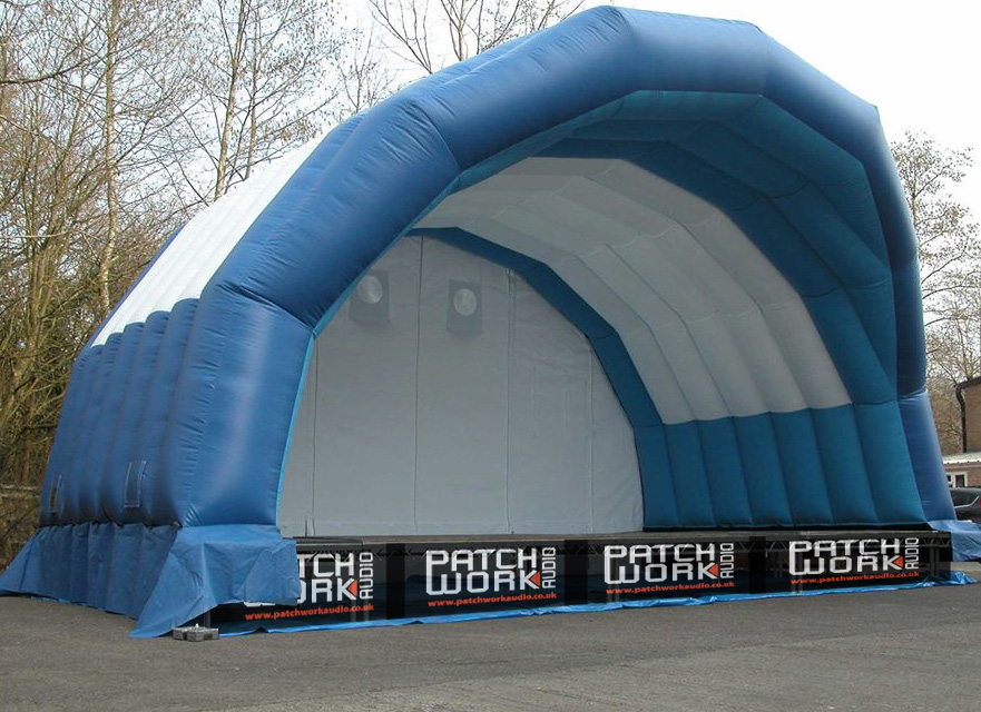 Inflatable stage hire